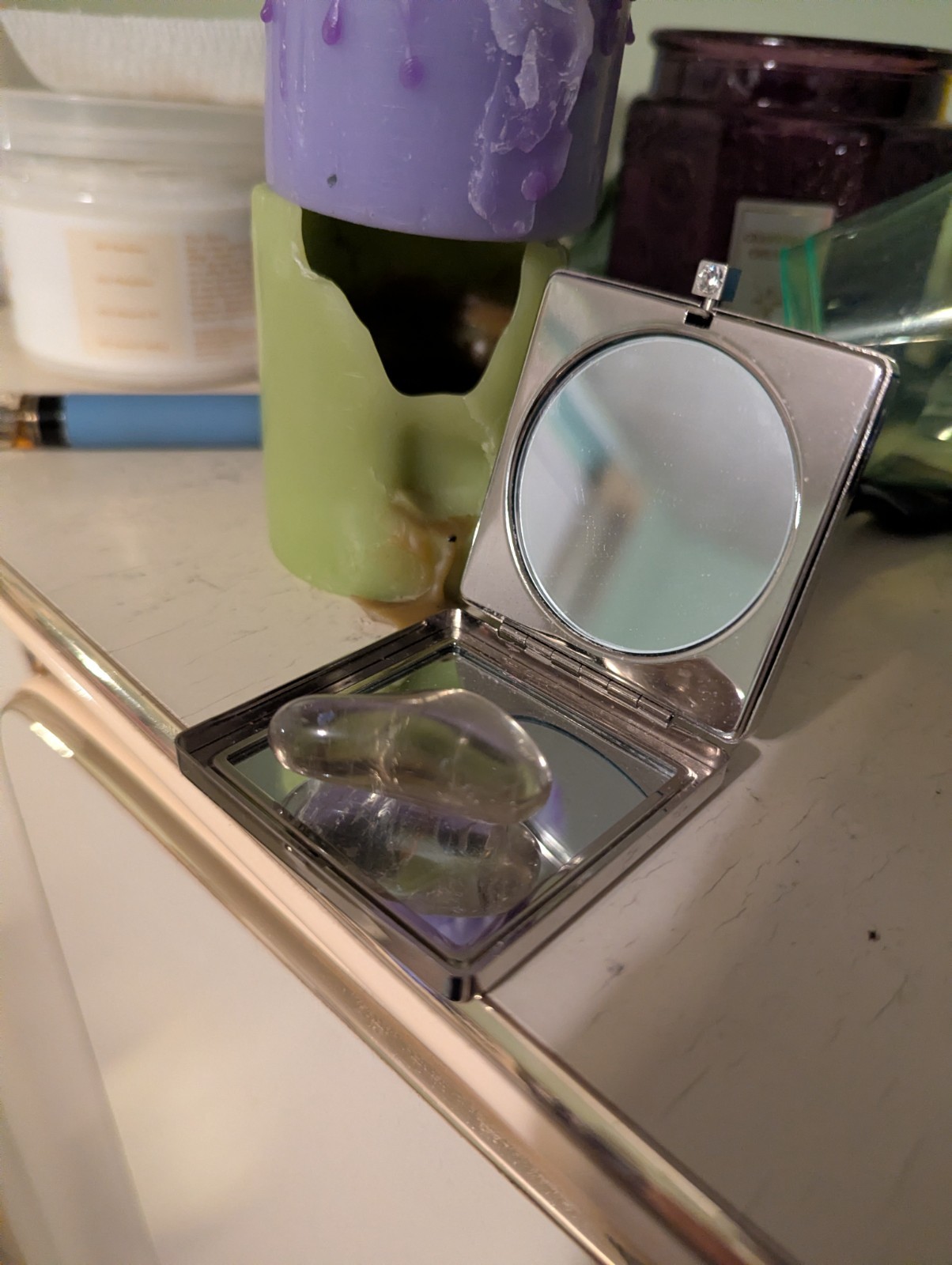 Irregular Ovular Transparent Stone - image 20