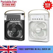 3 in 1 Portable Air Cooler Fan Humidifier LED Light USB Mini AC Conditioner