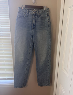 Madewell Curvy Perfect Vintage Straight Jeans 28T Light Wash High Rise Tall