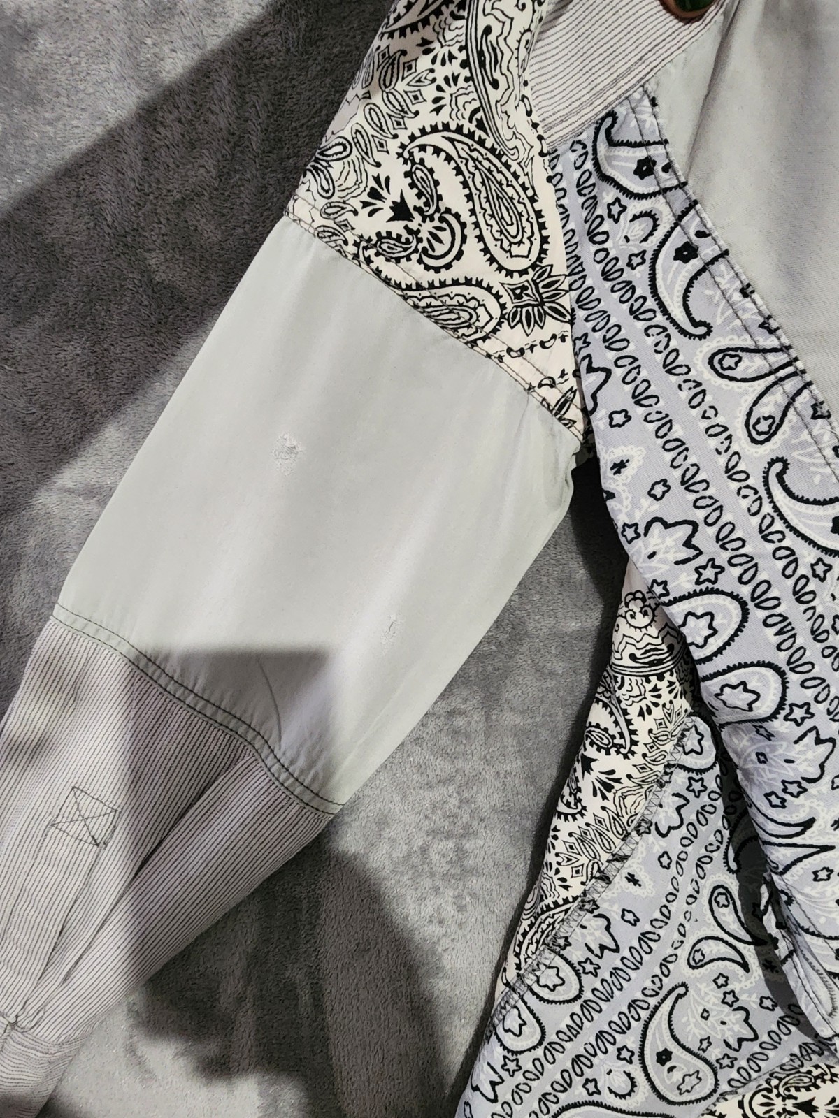 Free People Womens Button Up Patchwork Bandana Sh… - image 12