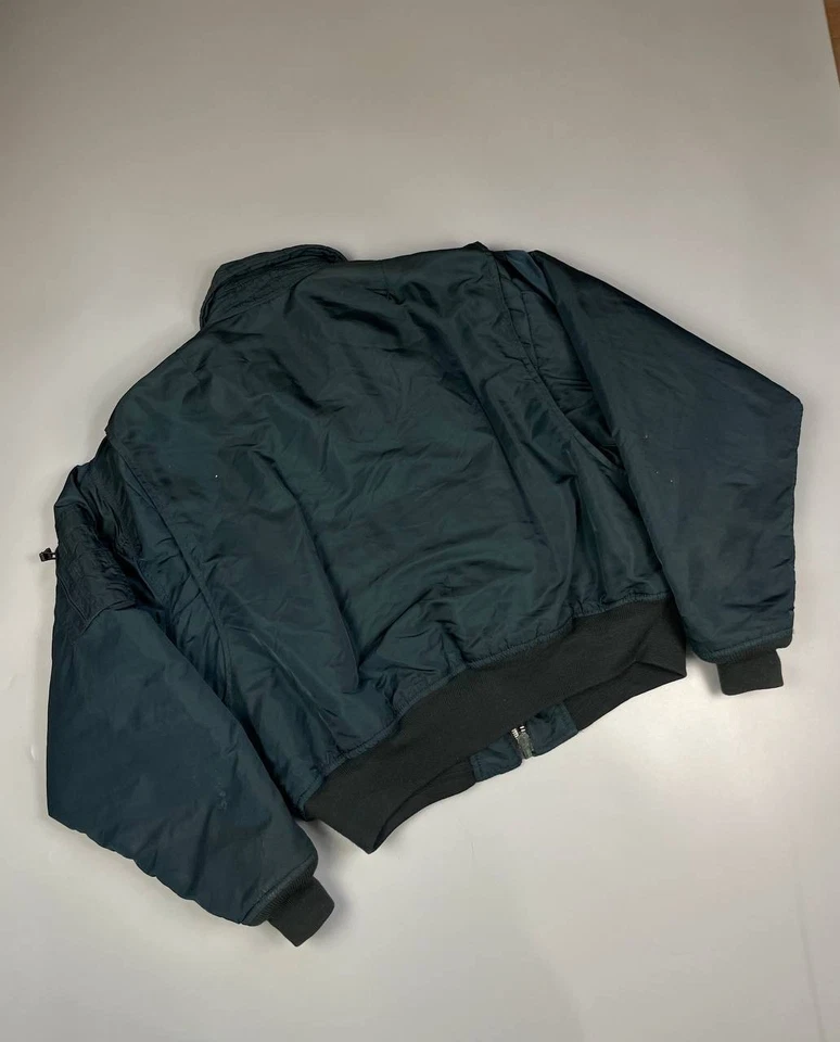 Schott Vintage Men Bomber Jacket Type CWU-R USAF Green Pilot MILITARY Men XL - Image 3 of 4