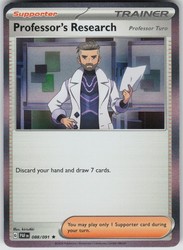 Professor's Research 088/091 Holo Rare Paldean Fates