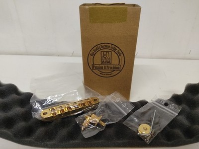 ABM 2400G-RO Roller Bridge G TOM-Style Rollensteg für E-Gitarre Gold Neu.