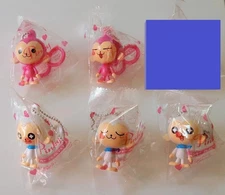 Pinky Monkey Keychain Set of 5 (2004) Brand New Factory Sealed Japan Sega Import