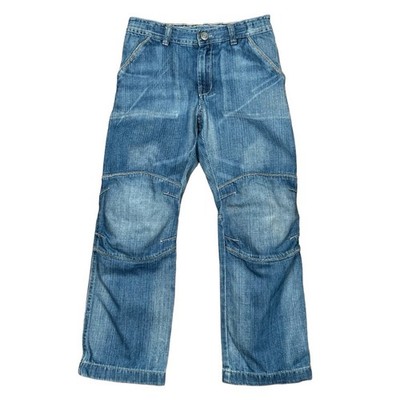 H&M Boys  Distressed Casual Straight Blue Denim Jeans