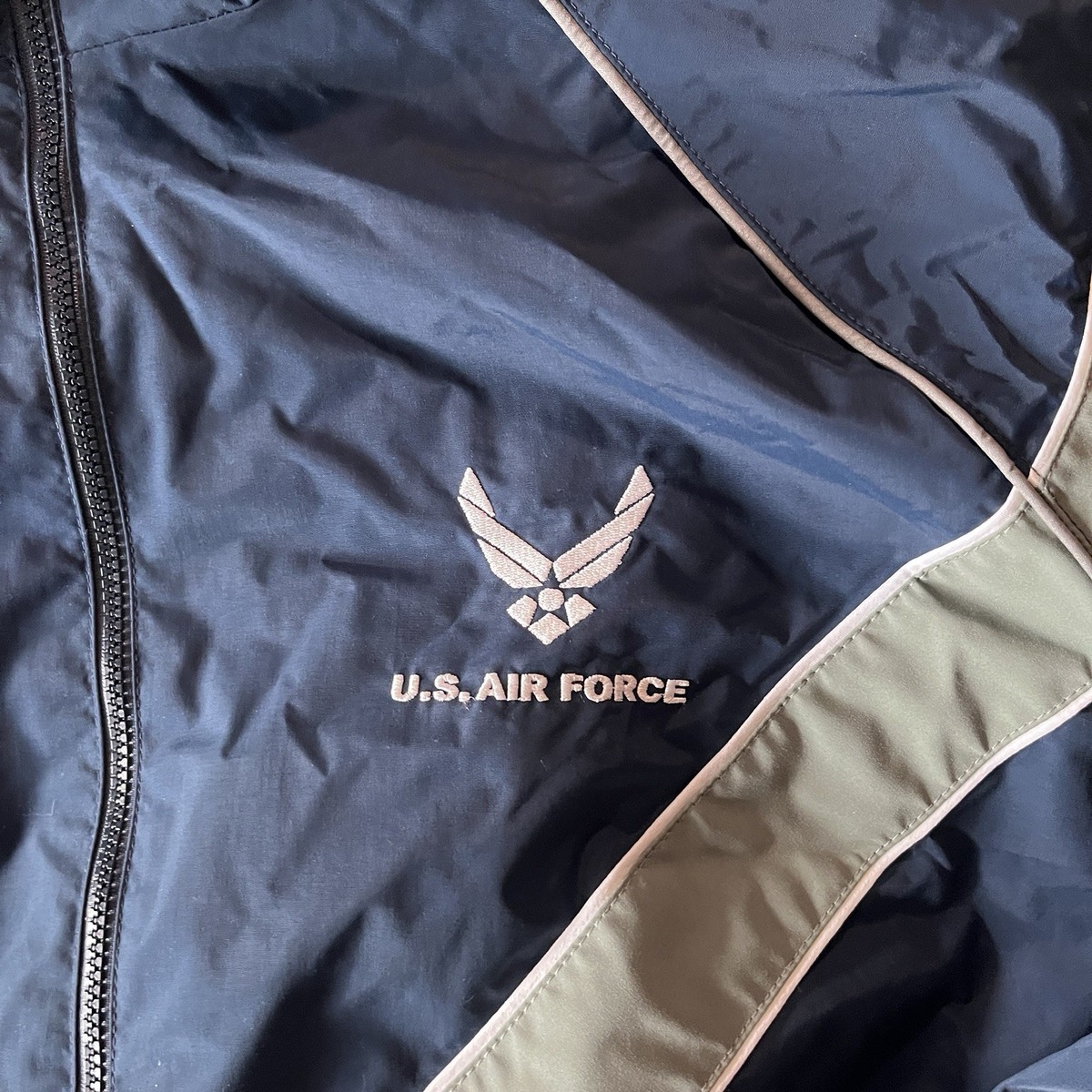 US Air Force PTU Nylon Reflective Windbreaker PT Jacket XXL | eBay