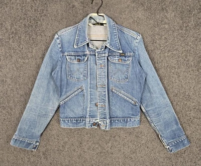 Vintage Wrangler Denim Trucker Jacket Size Small Western Cowboy 1970s USA Unisex - Image 1 of 4