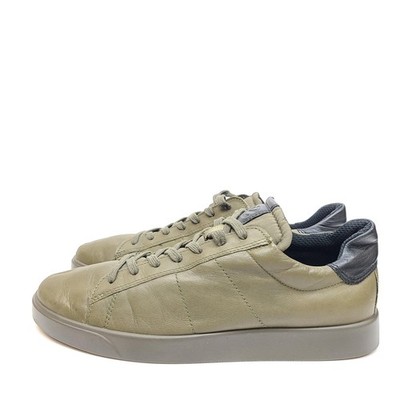 Ecco Street Lite Men's Sneakers Low Top Fluidform Soles Khaki Sz EU 42/US 8.5