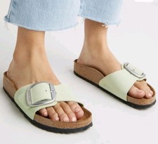 Birkenstock madrid Big Buckle Faded Lime EU38 Women's 7-7.5