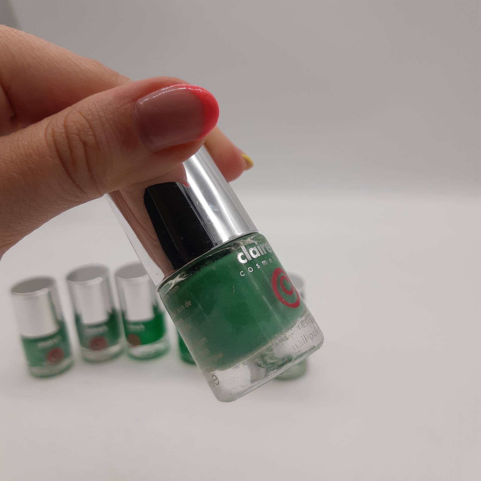 7x Claire's Cosmetics Green Nail Polish Bundle Chip Resistant 10ml Each New image 5