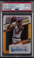 2021 DONRUSS OPTIC OPTI-GRAPHS GOLD #OGBDR BOB BOBBY DANDRIDGE AUTO 3/10 PSA 8