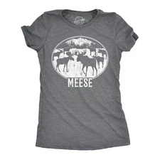 Womens Meese T Shirt Funny Moose Hilarious Sarcastic T Shirt