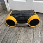 SONY CFD-980 Sports Yellow Boombox CD Cassette AM/FM Radio Vintage 1990s TESTED