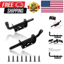 2 Packs Spring Loaded Latch Pin, Heavy Duty Barrel Bolt Door Latch, Stainless...