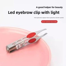 Portable Tweezer With LED Light Hair Removal Eyebrow Beauty Make Up Tools