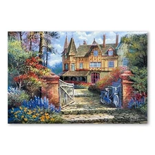 Anatoly Metlan, "Castle in the Woods" Limited Edition Lithograph, Numbered and H