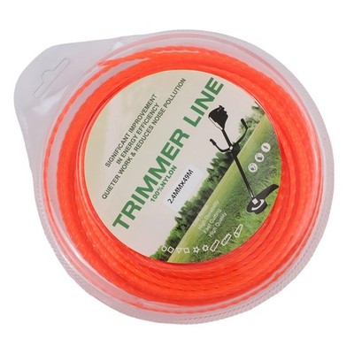 2 4 mm Durchmesser Nylon Rund Trimmerschnur 49 Meter für effektive Gartenarbeit