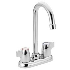 Moen 4903 Chrome Chateau Double Handle Bar Faucet