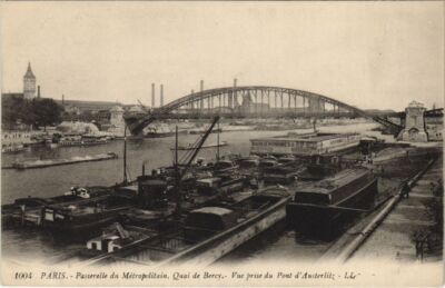 Old postcard Paris 12th Quai de Bercy (36094)