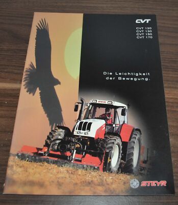 Steyr CVT 120 130 150 170 Tractor Brochure Prospekt