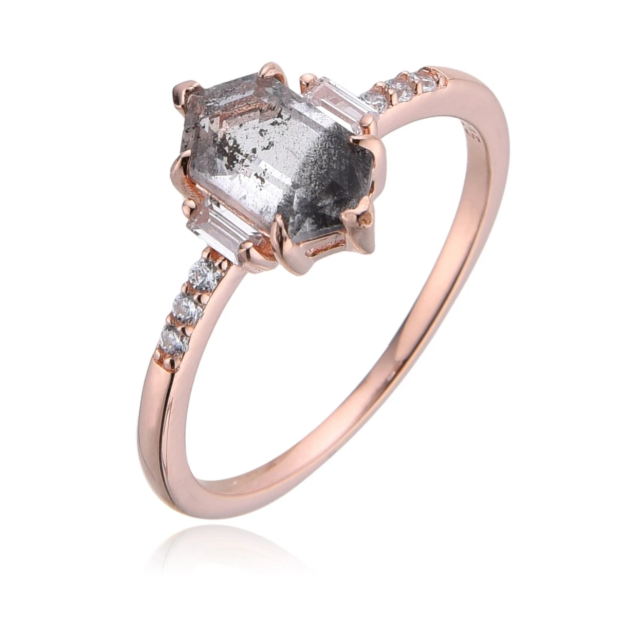 Salt and sale pepper cubic zirconia
