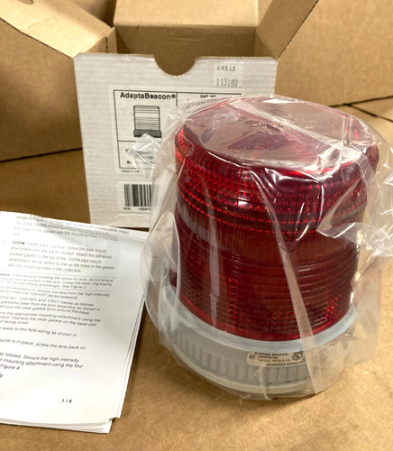 Edwards Signaling 105STR-N5 Red Strobe Beacon 120 Volt - NIB - Picture 1 of 3