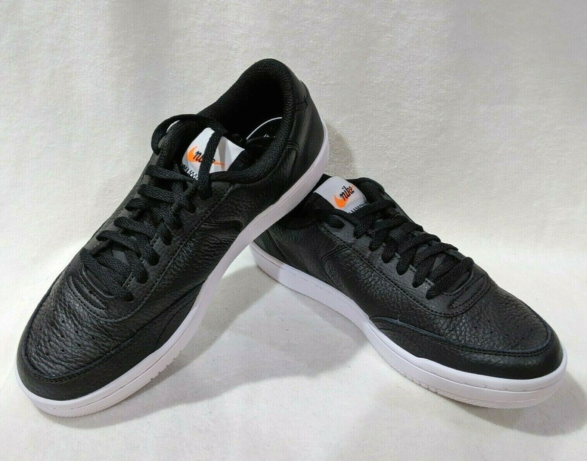 Nike Court Vintage PRM Black/White/Orange Women's Sneakers Size