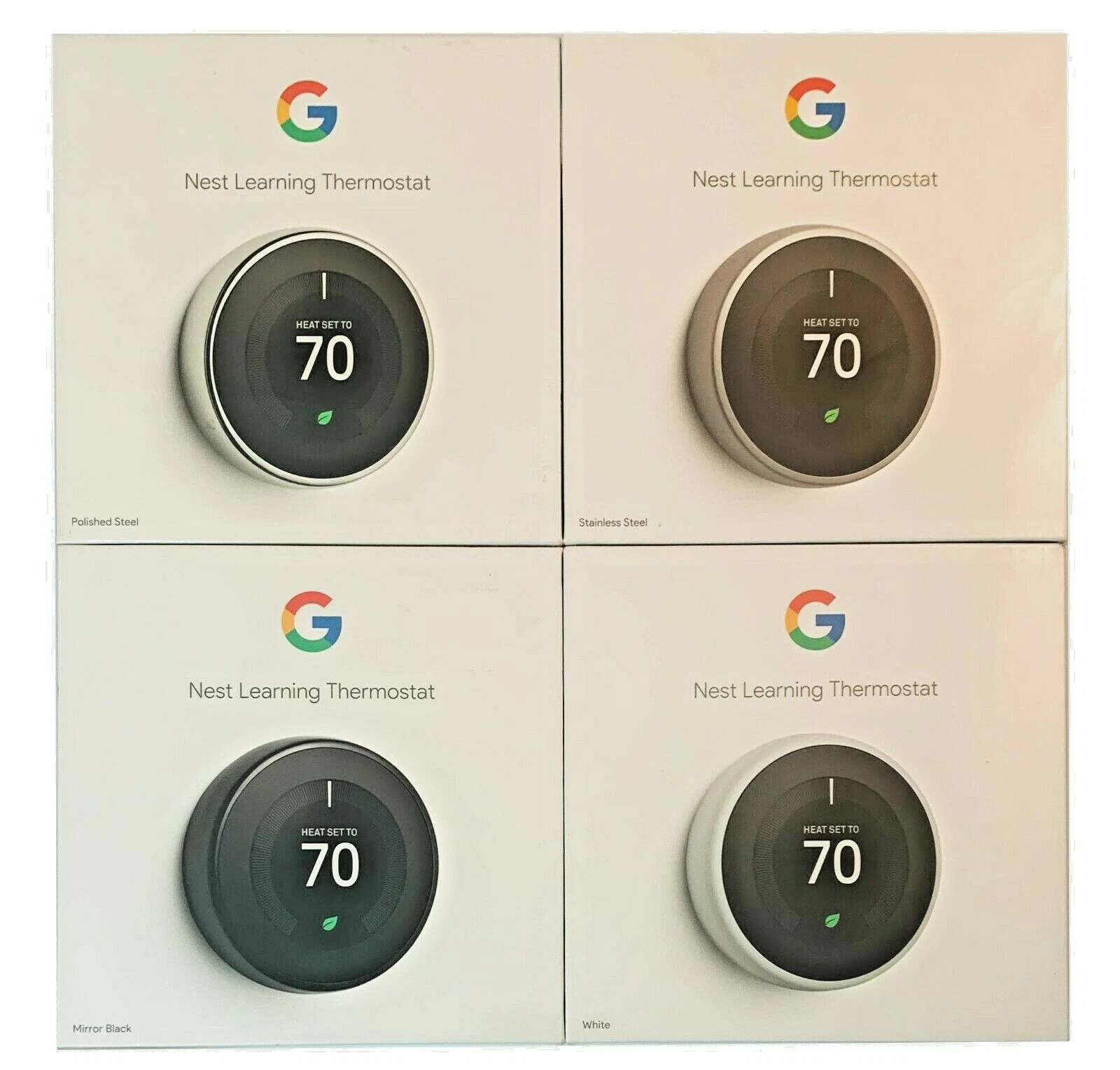 New Nest Learning Thermostat 3rd Gen Smart Thermostat Pro Version - Colors