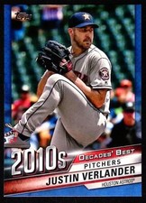 Justin Verlander - 2020 Topps #DB-91 Decades Best Blue - Astros