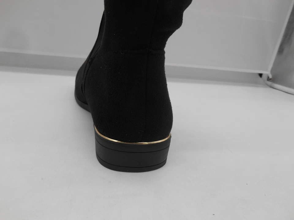 Wanted Flatland Black Vegan Suede Over the Knee Cuff Boot Sz 8.5 M - Image 3 of 4