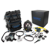 Used Neptune III Diving Full Face Mask Package - Black, Size S/M OR025380 