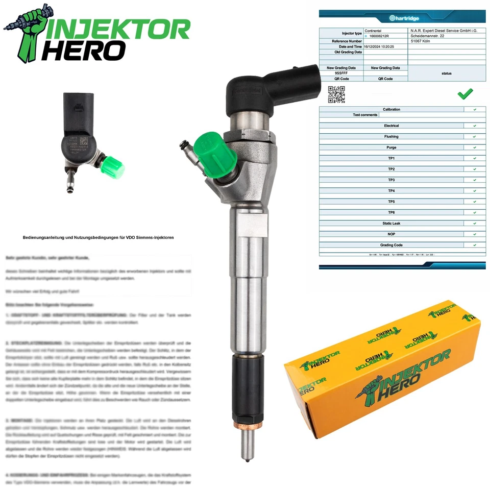 H8201100113 Iniettore SIEMENS Renault Nissan Dacia Mercedes 1.5 dCi 166006212R - Immagine 2 di 4