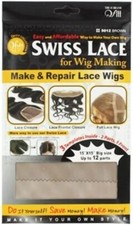Swiss Lace for Make & Repair Lace Wigs Brown 12 parts