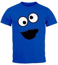 Herren T-Shirt Fasching Karneval Keksmonster Krümel-Ungeheur Kostüm Verkleidung