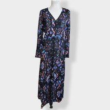 Express Paisley Boho Long Sleeve Maxi Dress Size 2