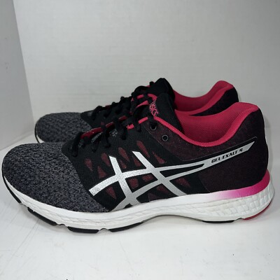 Asics Gel Exalt 4 Carbon Gray Pink Womens Sneaker Sz 10 Comfort Running Walking 