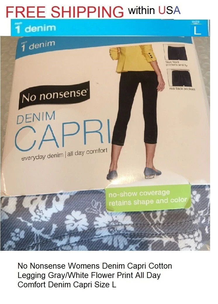No nonsense denim capri leggings cheap