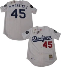 New 1993 Pedro Martinez #45 Dodgers Mens Mitchell & Ness AUTHENTIC Jersey $300