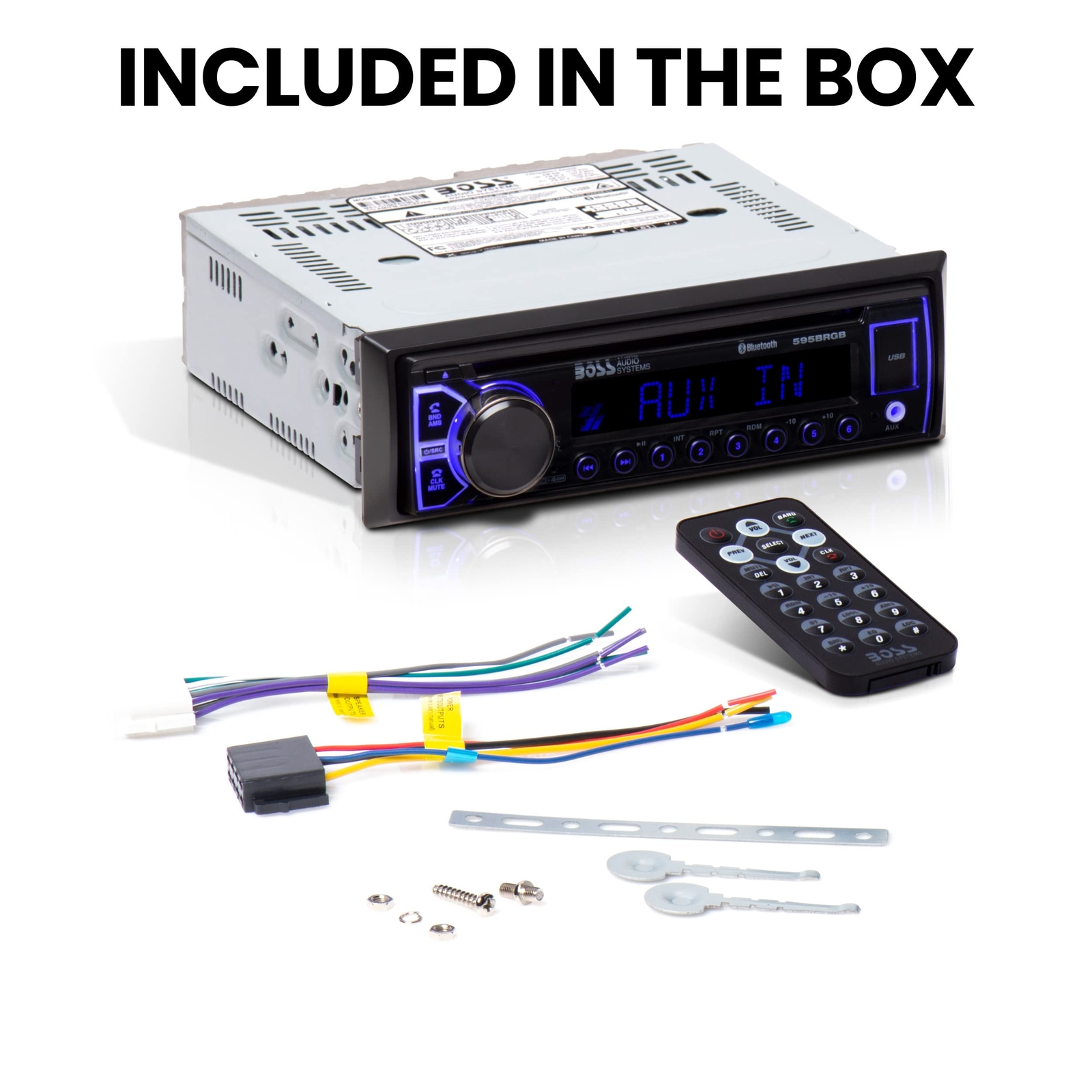 BOSS Audio Systems 595BRGB Elite Series Car Stereo System � Single Din, Bluet...