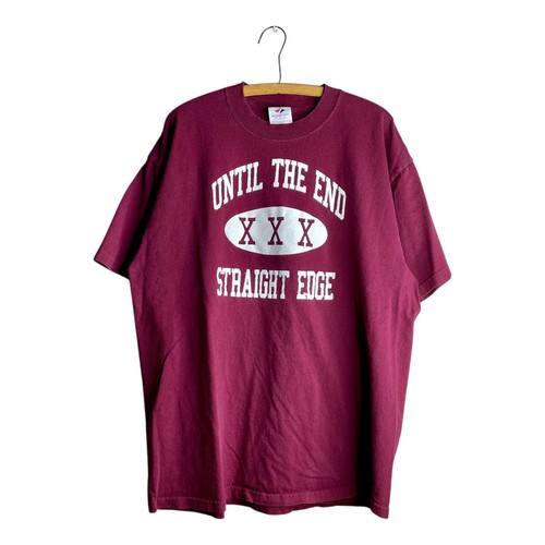 Vintage Until the End Hardcore Straight Edge Shirt Tee XL eBay