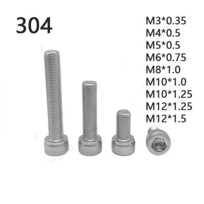 GUEEYUAW 30x Zylinderschrauben M4x6mm - Edelstahl A2, DIN 912, Innensechskant - Ideal Für Outdoor