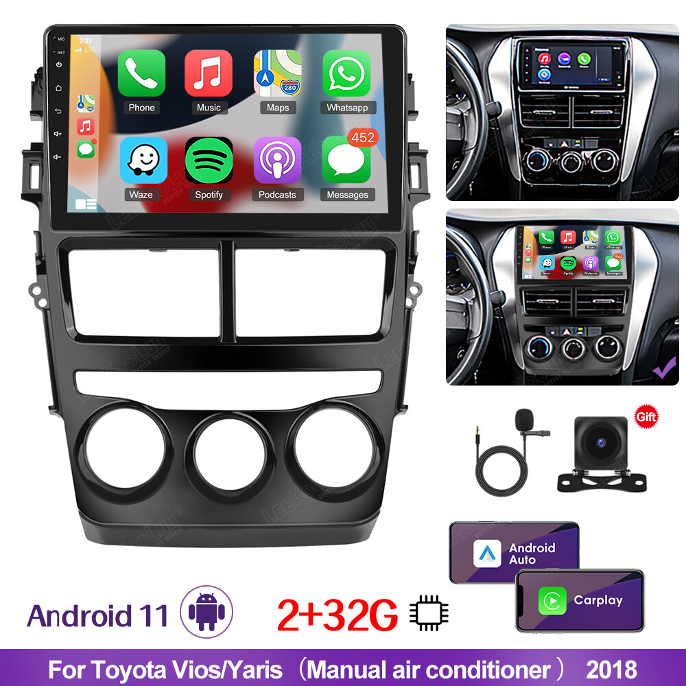 2018-2020 Toyota Yaris Vios Apple Carplay Android Auto GPS 2G+32G