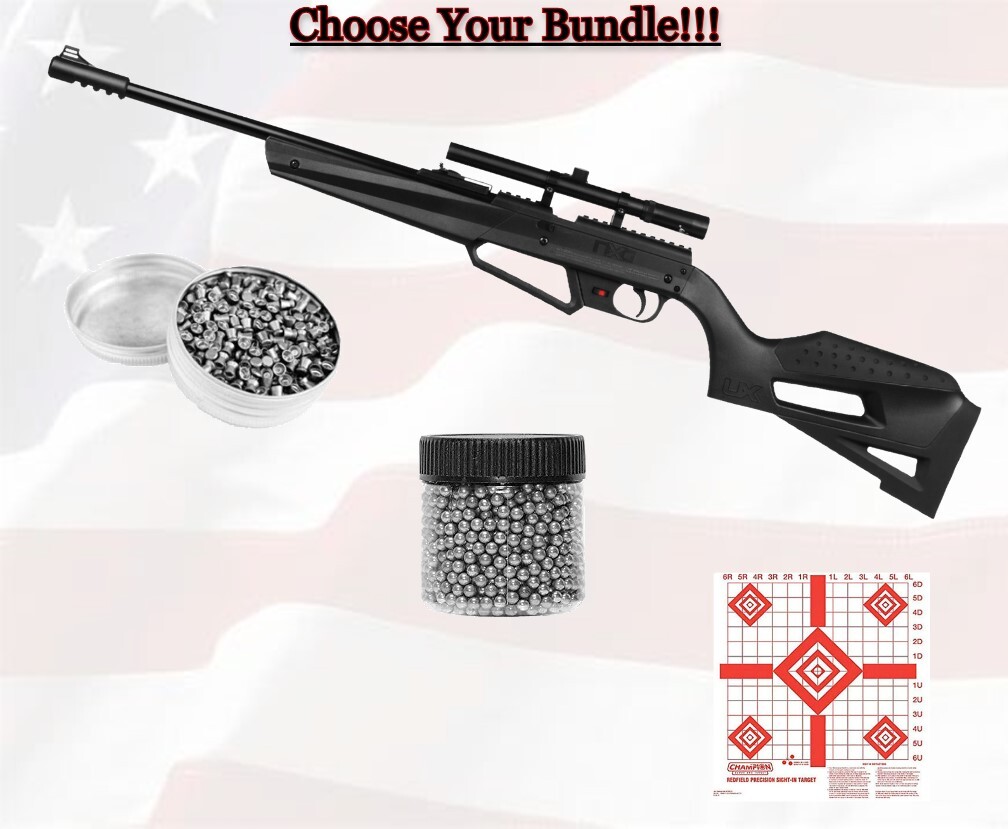 Umarex NXG APX MultiPump Youth .177 BB/Pellet Air Rifle w/Scope&Bundle