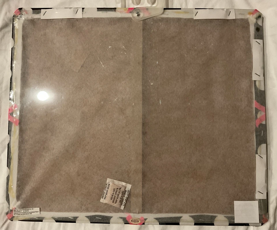 The French Memo Board Fabric Photo Display (19”x16”) Polka Dot With Pink Ribbon - Image 2 of 2