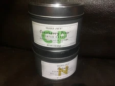 2 PACK Trader Joes cranberry pine&nut meg  Wax Candle 5.7oz BRAND NEW