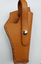 Gun Holster 59- 4 to 5" Barrel - Right Hand - 45 Cal - Nat - Smooth - Leather