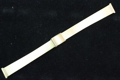 LeMod Edelstahl Milanaise Uhrenarmband 14mm Meshband PVD-vergoldet