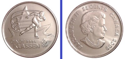 25 cents CINDY KLASSEN 🍁⛸ Canada Olympic champion speed skater
