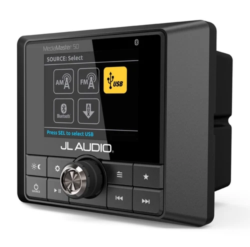 JL Audio MM50 MediaMaster® Series 2.8" LCD Display Marine Digital Media Receiver
