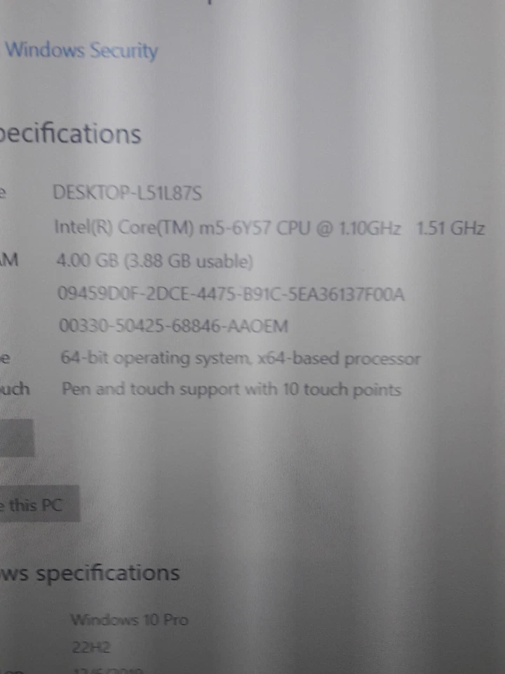 РАСПРОДАЖА - Dell Latitude 5179 2-в-1 10,8» touch m5 4GB 128GB SSD выиграть 10 #590E - Изображение 4 из 4